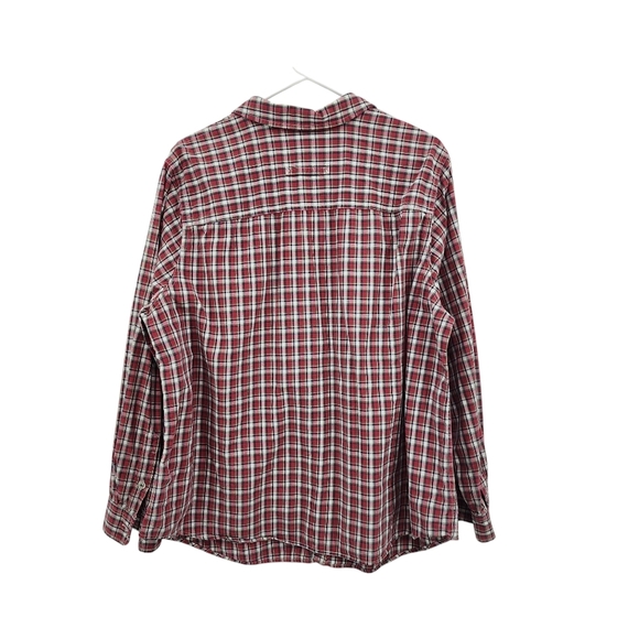 Lauren Ralph Lauren Red Plaid Button Down Shirt - Picture 7 of 8